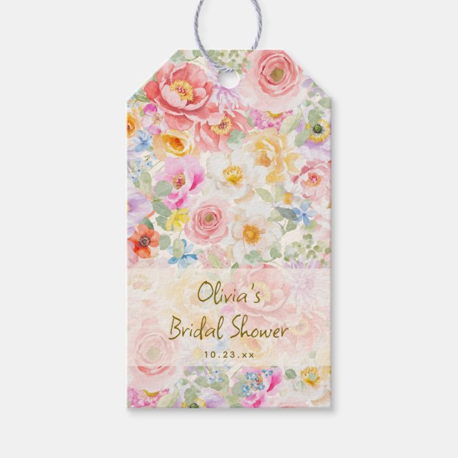 Douce Étiquette de Faveur de Réception de Mariage  (Devant)