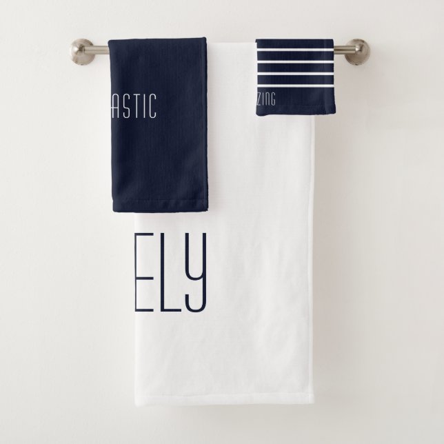 Douce Famille Navy Personnalisée Simple (En situation)