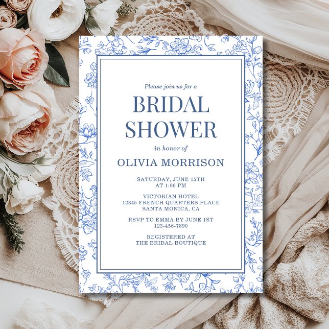 Douce Invitation de Réception de Mariage Florale C (Créateur téléchargé)