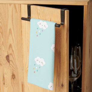 Douce Kawaii Cloud Motif serviette de cuisine