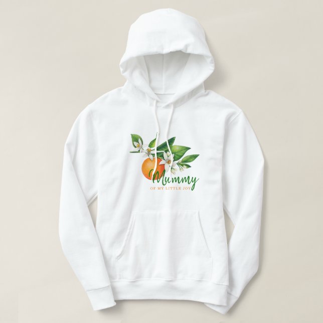 Douce Mama Citron Future Maman Baby Shower Sweat à (Design devant)