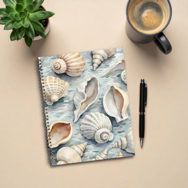 Douce Mer Côtière Bleue Aquarelle (Créateur téléchargé)