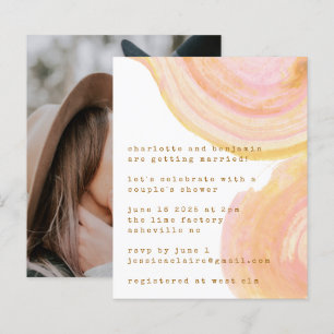 Douce Nuit Aquarelle Photo Couple Baby Shower