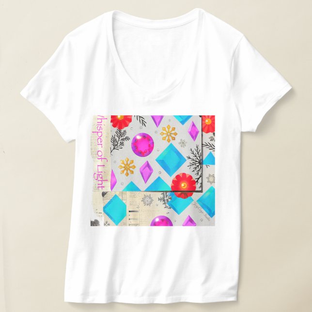 Douce Radiance | T-Shirt à col en V Light Gem par  (Poser)