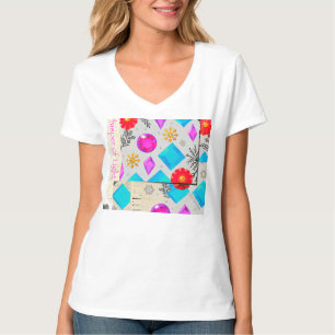 Douce Radiance   T-Shirt à col en V Light Gem par 