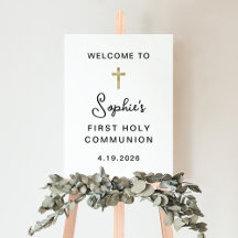 Douce Simple Noir et Blanc Première Communion Sain