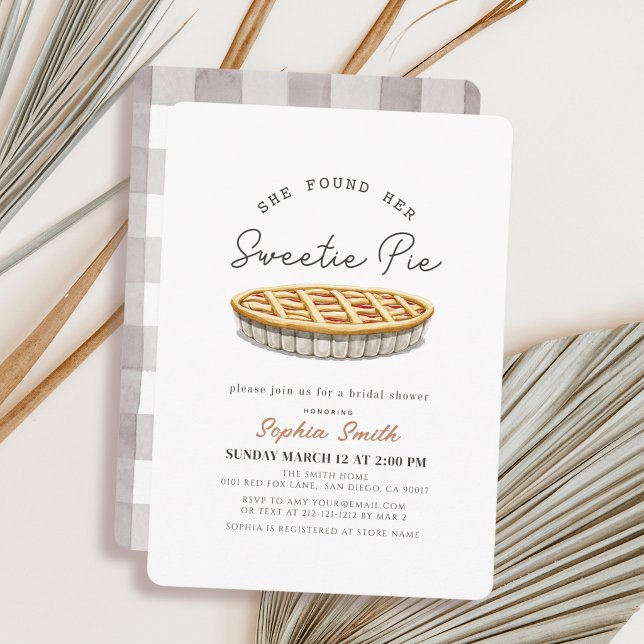 Douce Tarte Grise Invitation de Réception de Maria (Créateur téléchargé)