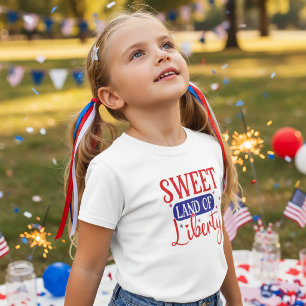 Douce Terre de Liberté T-Shirt 4 juillet pour enfa