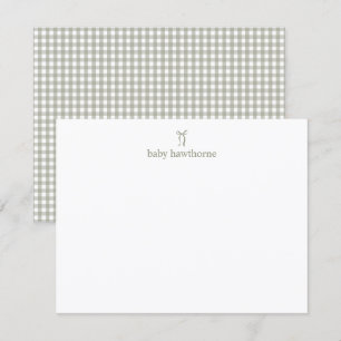 Douce Typographie Moderne et Invitation Bébé de Ge