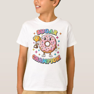 Douce Victoire – T-shirt Donut Tenant un Trophée