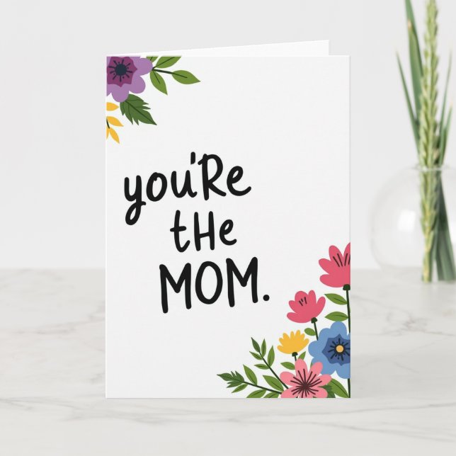 Douce Vous Êtes une Maman Carte (Devant)
