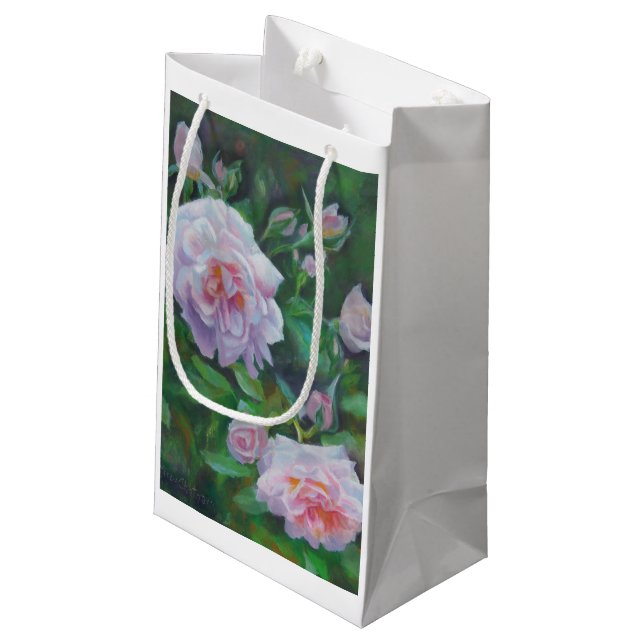 Doucement sac de cadeau de rose de rose (Dos Angle)