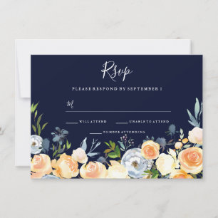 Douces fleurs de pêche Faire-part de mariage de ma