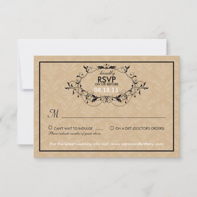 Douceur d'Amour Cakepop Mariage Moderne RSVP (Devant)
