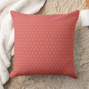 Douceur En Motif Rose Jeter Oreiller