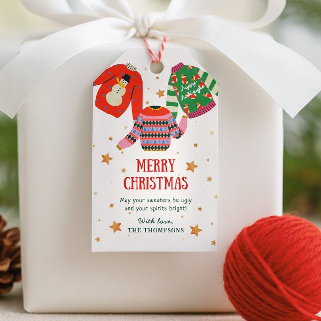 Douceur moche, Étiquettes cadeaux de vacances (Créateur téléchargé)