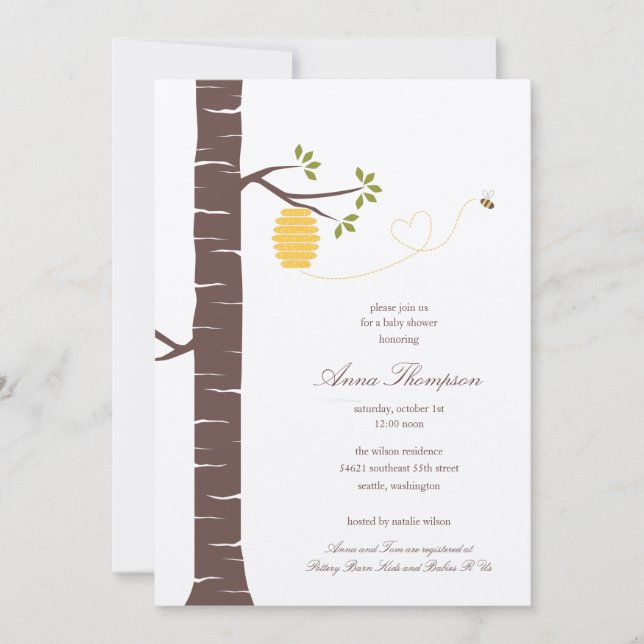 Douche Bee Hive / Invitation à la fête (Devant)