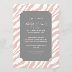 DOUCHE CHIC SAFARI  INVITATIONS DE DOUCHE BÉBÉ