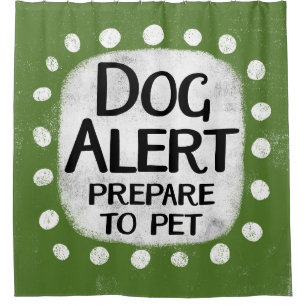 Douche d'alerte de chien rideau