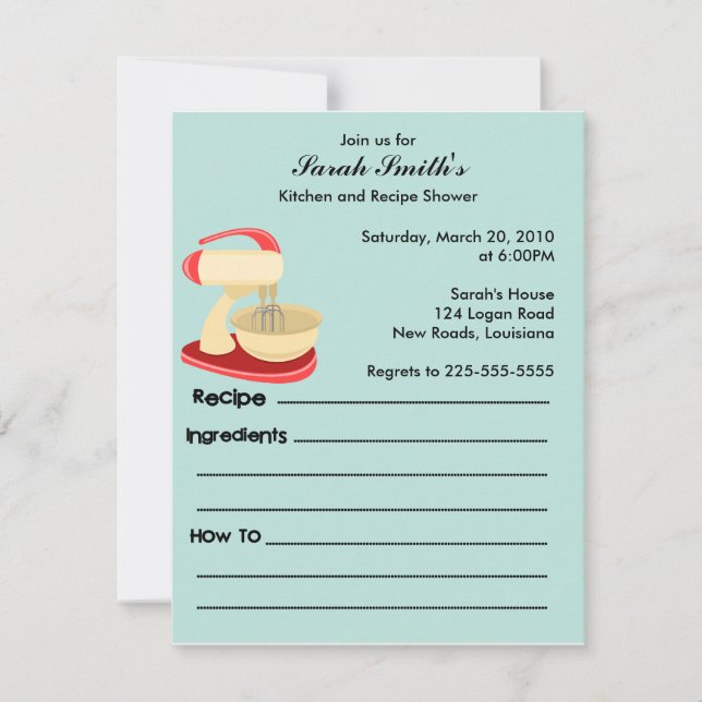 Douche de cuisine et de recette (Devant)