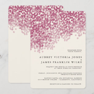 Douche légère Violet  Invitations de mariage rusti