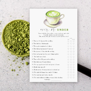Douche nuptiale à thé Matcha Au-dessus ou en desso