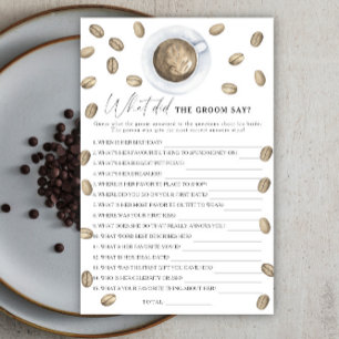 Douche nuptiale au café Que disait le marié