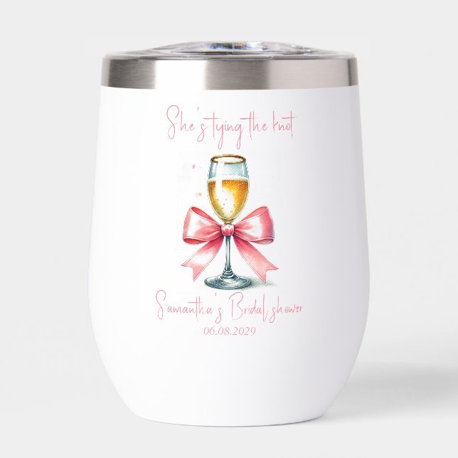 Douche nuptiale Coquette Pink Bow (Avant)