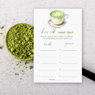 Douche nuptiale Matcha Quel âge avaient-ils