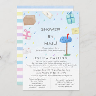 Douche par courrier Baby shower mignon Invitation