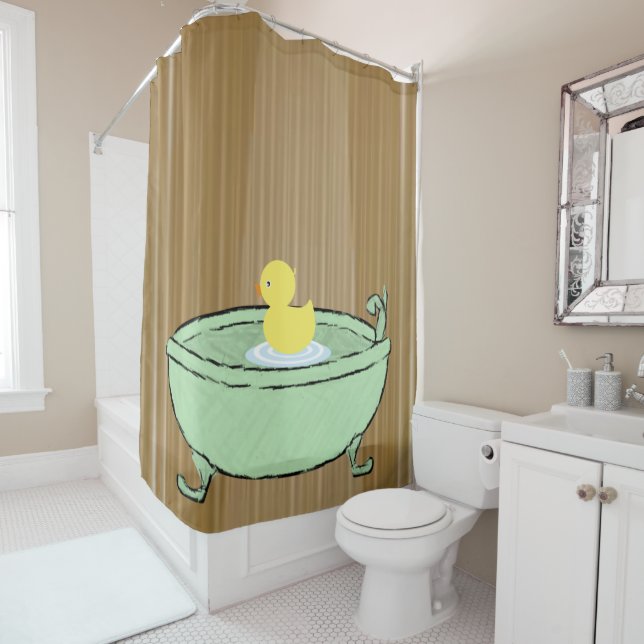 Douche rideau Canards (En situation)