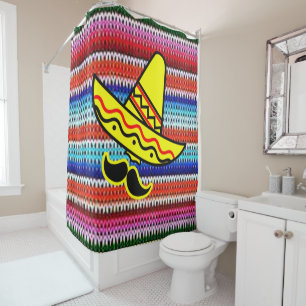 Douche rideau mexicain