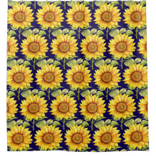Douche Rustic Country Americana Tournesol rideaux de douc