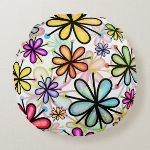 Douches à fleurs Coussin rond