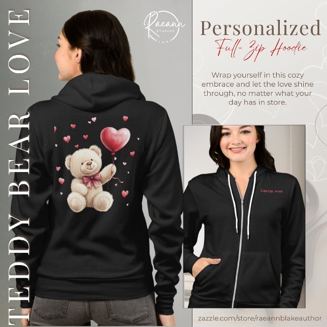 Doudou de la Saint-Valentin Sweat à capuche fermet (Créateur téléchargé)