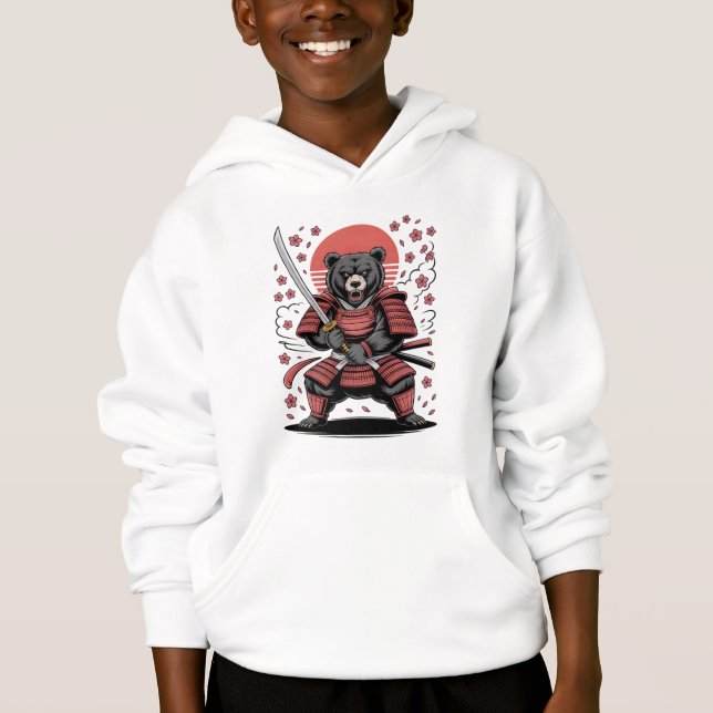 Doudoune à capuche Samurai Bear Kids (Devant)