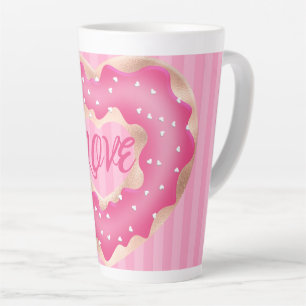 Doughnut Lover Rose Latte Mug