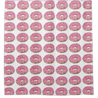 Doughnut rose Doughnut rideau de douche