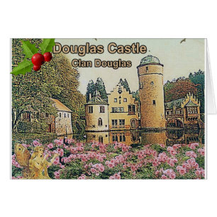 Douglas Castle - Siège De Clan Douglas Carte De Va