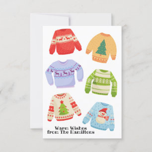 Douille couleur moche non photo carte de Noël 