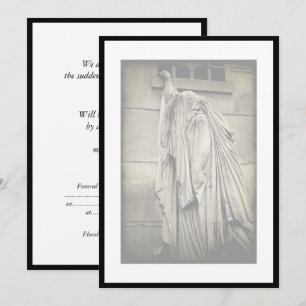 Douleur et tristesse Faire-part funéraire Invitati