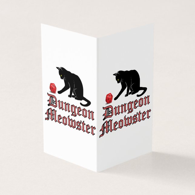 Doungeon Meowster Drôle RPG Chat avec dés (Outside)