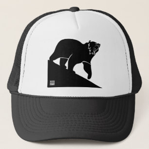 D'ours casquette de camionneur de CHI vers le bas
