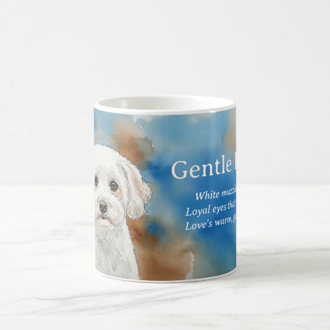 Doux ami Poodle Haiku mug (Centre)