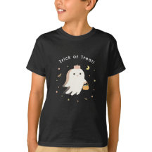 Doux Boo Fantôme Halloween T-Shirt Enfants