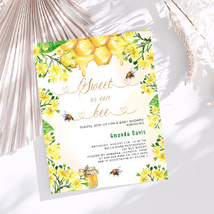 Doux comme peut être fleurons jaunes Baby shower b