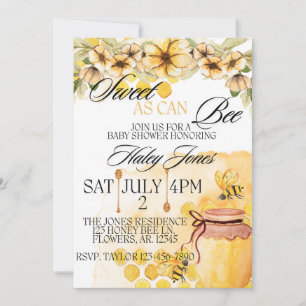Doux comme peut être une abeille Invitation