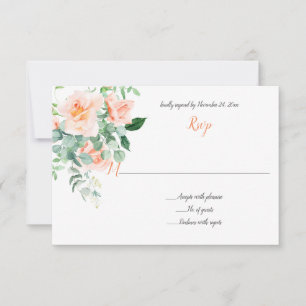 Doux comme une aquarelle de pêches Roses RSVP