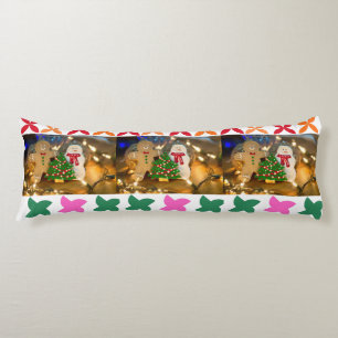Doux Coussin de Corps de Noël en Pain d'Épice