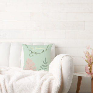 Doux Coussin de Jeté Floral pour Maman ou Grand-mè